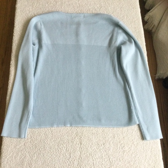 Vintage Van Heusen Cardigan Sweater Light Blue - Sz Medium - Picture 4 of 11